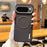 YUTANG Magnetic Case for Google Pixel 10 Pro  /  Pixel 10 Dot Pattern PC+TPU Shockproof Phone Cover - Black - 3