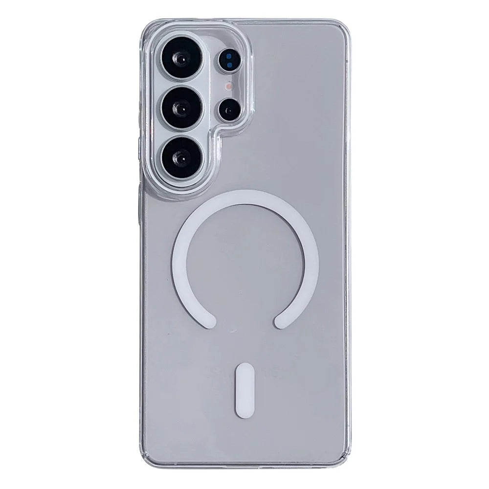 For Samsung Galaxy S26 Ultra Case Compatible with MagSafe Protective TPU + PC Phone Cover - White - 1