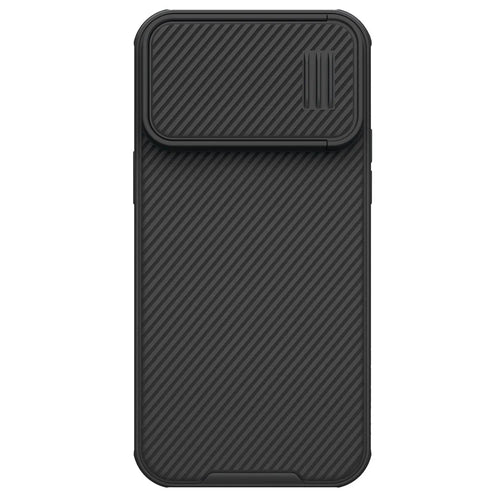 NILLKIN CamShield S Magnetic Case for iPhone 14 Pro Max, Hard PC Soft TPU Slide Lens Protection Shockproof Cover - Black - 1
