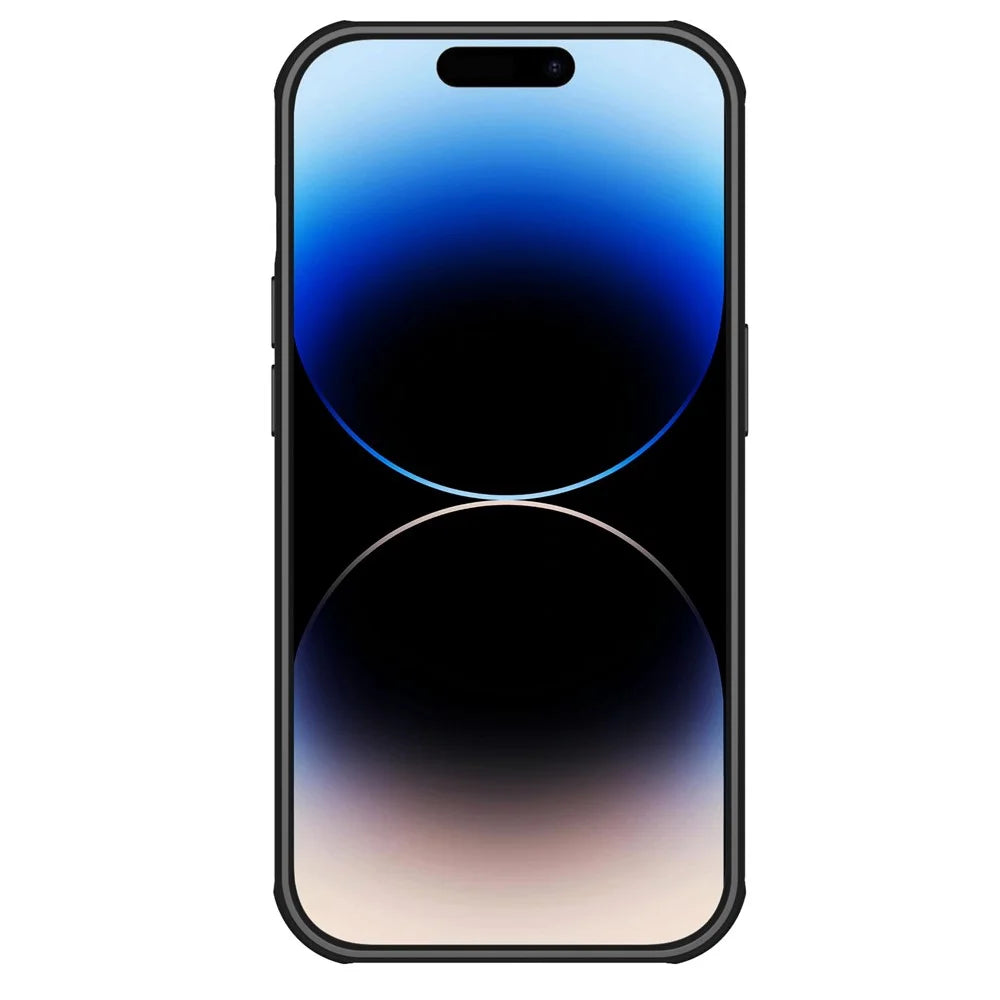 NILLKIN CamShield S Magnetic Case for iPhone 14 Pro Max, Hard PC Soft TPU Slide Lens Protection Shockproof Cover - Black - 2