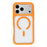 For iPhone 18 Pro / 17 Pro Magnetic Case TPU Clear Acrylic Detachable 2 in 1 Protective Phone Cover - Orange - 2