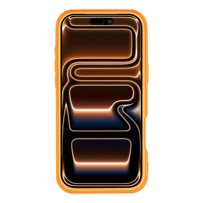 For iPhone 18 Pro / 17 Pro Magnetic Case TPU Clear Acrylic Detachable 2 in 1 Protective Phone Cover - Orange - 3