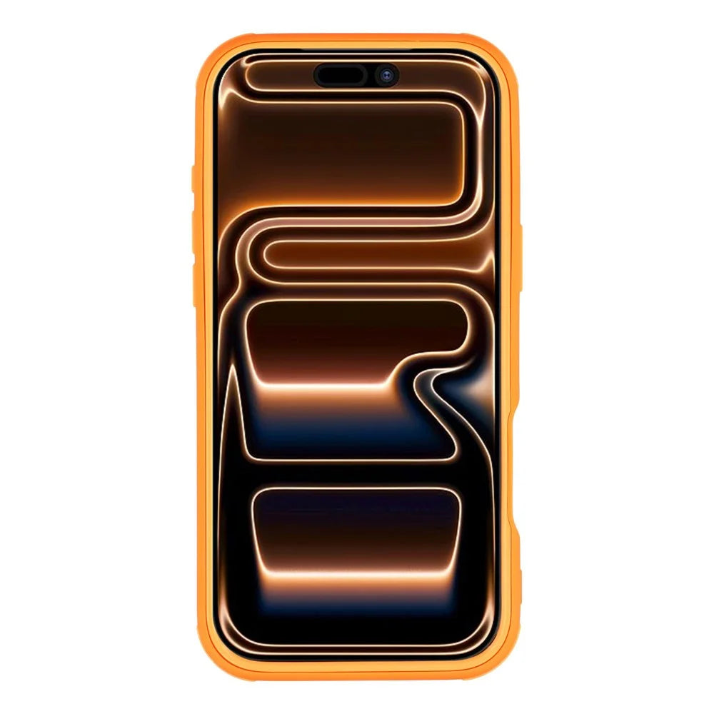 For iPhone 18 Pro Max / 17 Pro Max Magnetic Case TPU Clear Acrylic Detachable 2 in 1 Protective Phone Cover - Orange - 3