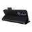 For vivo V70 FE 5G Litchi Texture Wallet Leather Phone Cover with Wrist Strap - Black - 4