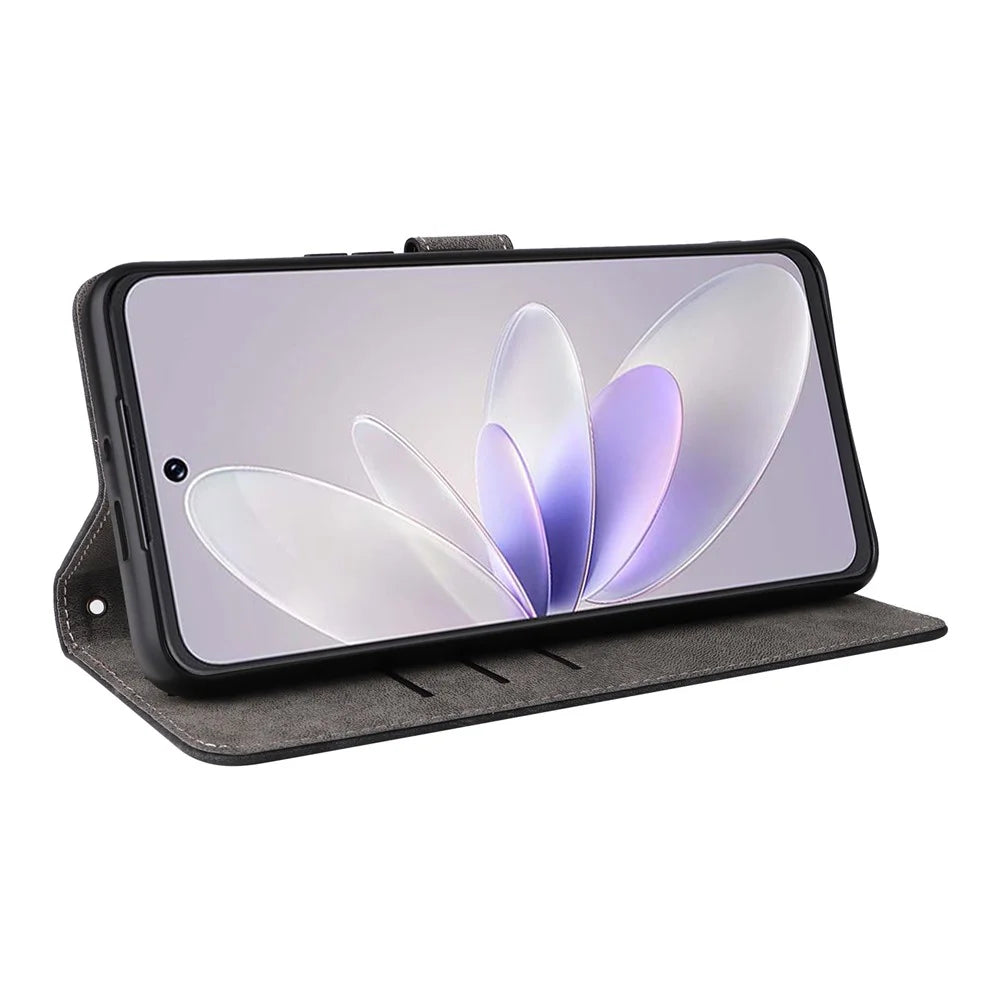 For Cubot Note 60 Case Wallet RFID Blocking PU Leather Phone Cover Stand with Strap - Black - 4
