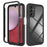 For Samsung Galaxy A14 5G / A14 4G Hard Acrylic + PC + Soft TPU Phone Case Bump Proof Clear Back Cover - Black - 1