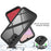 For Samsung Galaxy A14 5G / A14 4G Hard Acrylic + PC + Soft TPU Phone Case Bump Proof Clear Back Cover - Black - 2