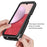 For Samsung Galaxy A14 5G / A14 4G Hard Acrylic + PC + Soft TPU Phone Case Bump Proof Clear Back Cover - Black - 5