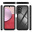 For Samsung Galaxy A14 5G / A14 4G Hard Acrylic + PC + Soft TPU Phone Case Bump Proof Clear Back Cover - Black - 6