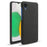 For Samsung Galaxy A23e Anti-dust Mobile Phone Case Shell Solid Color Hard PC+Cloth Phone Cover - Black - 1