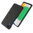 For Samsung Galaxy A23e Anti-dust Mobile Phone Case Shell Solid Color Hard PC+Cloth Phone Cover - Black - 2