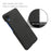 For Samsung Galaxy A23e Anti-dust Mobile Phone Case Shell Solid Color Hard PC+Cloth Phone Cover - Black - 4