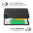 For Samsung Galaxy A23e Anti-dust Mobile Phone Case Shell Solid Color Hard PC+Cloth Phone Cover - Black - 5
