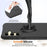For Samsung Galaxy S26+ Magnetic Case Ripple Texture Liquid Silicone Protective Cover with Strap - Black - 7