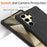 For Samsung Galaxy S26 Ultra Magnetic Case Ripple Texture Liquid Silicone Protective Cover with Strap - Black - 4