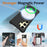 For Samsung Galaxy S26 Ultra Magnetic Case Ripple Texture Liquid Silicone Protective Cover with Strap - Black - 5