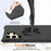 For Samsung Galaxy S26 Ultra Magnetic Case Ripple Texture Liquid Silicone Protective Cover with Strap - Black - 7