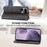 For Realme 16 Pro 5G Case Calf Texture PU Leather Wallet Phone Cover with Wrist Strap - Black - 4