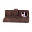 For Realme 16 Pro+ 5G Wallet Case Flower Pattern PU Leather Phone Cover with Strap - Brown - 4