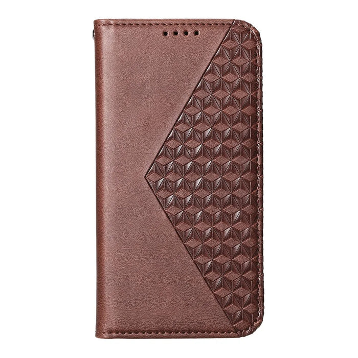 For Realme 16 Pro+ 5G Case Calf Texture PU Leather Wallet Phone Cover with Wrist Strap - Brown - 7