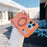 For iPhone 17 Pro Max Magnetic Case Rotating Ring Kickstand PC + TPU Skin-touch Phone Cover - Transparent Orange - 2