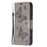 For Samsung Galaxy A54 5G Wallet Case Imprinted Butterflies Leather Phone Cover with Strap - Grey - 6
