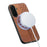 For Samsung Galaxy S26+ Magnetic Phone Case with Grid Pattern Protective PU Leather + PC Cover - Brown - 3