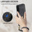 For Samsung Galaxy S26+ Case with Card Holder Kickstand Leather Phone Back Cover - Black - 7
