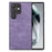 For Samsung Galaxy S26 Ultra Case Shockproof Slim Retro Leather Phone Back Cover - Purple - 1