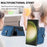 For Samsung Galaxy S26 Ultra PU Leather Phone Back Cover with Zipper Card Holder and Long Strap - Blue - 4