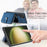 For Samsung Galaxy S26 Ultra PU Leather Phone Back Cover with Zipper Card Holder and Long Strap - Blue - 7