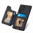 For Samsung Galaxy S26 Ultra Retro PU Leather Case Phone Cover with RFID Blocking Card Holder  /  Ring Holder - Black - 7