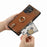 For Samsung Galaxy S26 Ultra Leather Phone Back Cover with Zipper Wallet and Ring Kickstand - Brown - 5