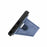 For Samsung Galaxy S26 Ultra K-Shaped Kickstand Case Leather Phone Back Cover - Blue - 3