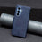 For Samsung Galaxy A54 5G Case Smooth Leather Wallet Stand Mobile Phone Cover with Strap - Blue - 5