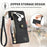 For Samsung Galaxy S26 Ultra Case RFID Blocking Zipper Pocket Leather Wallet Phone Cover with Strap - Black - 6