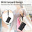 For Samsung Galaxy S26 Ultra Case RFID Blocking Zipper Pocket Leather Wallet Phone Cover with Strap - Black - 7