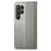 For Samsung Galaxy S26 Ultra Leather Case Four-Leaf Clover Wallet Phone Coverv - Grey - 6