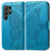For Samsung Galaxy S26 Ultra Case with Strap Butterfly Pattern PU Leather Wallet Phone Cover - Blue - 1