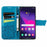 For Samsung Galaxy S26 Ultra Case with Strap Butterfly Pattern PU Leather Wallet Phone Cover - Blue - 2
