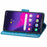 For Samsung Galaxy S26 Ultra Case with Strap Butterfly Pattern PU Leather Wallet Phone Cover - Blue - 3