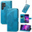 For Samsung Galaxy S26 Ultra Case with Strap Butterfly Pattern PU Leather Wallet Phone Cover - Blue - 4