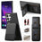 For Samsung Galaxy S26 Ultra Phone Case Cloth Texture Leather + PC + TPU Cover with RFID Blocking Card Holder - Black - 1
