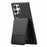 For Samsung Galaxy S26 Ultra Phone Case Cloth Texture Leather + PC + TPU Cover with RFID Blocking Card Holder - Black - 3