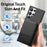For Samsung Galaxy S26 Ultra Phone Case Cloth Texture Leather + PC + TPU Cover with RFID Blocking Card Holder - Black - 7
