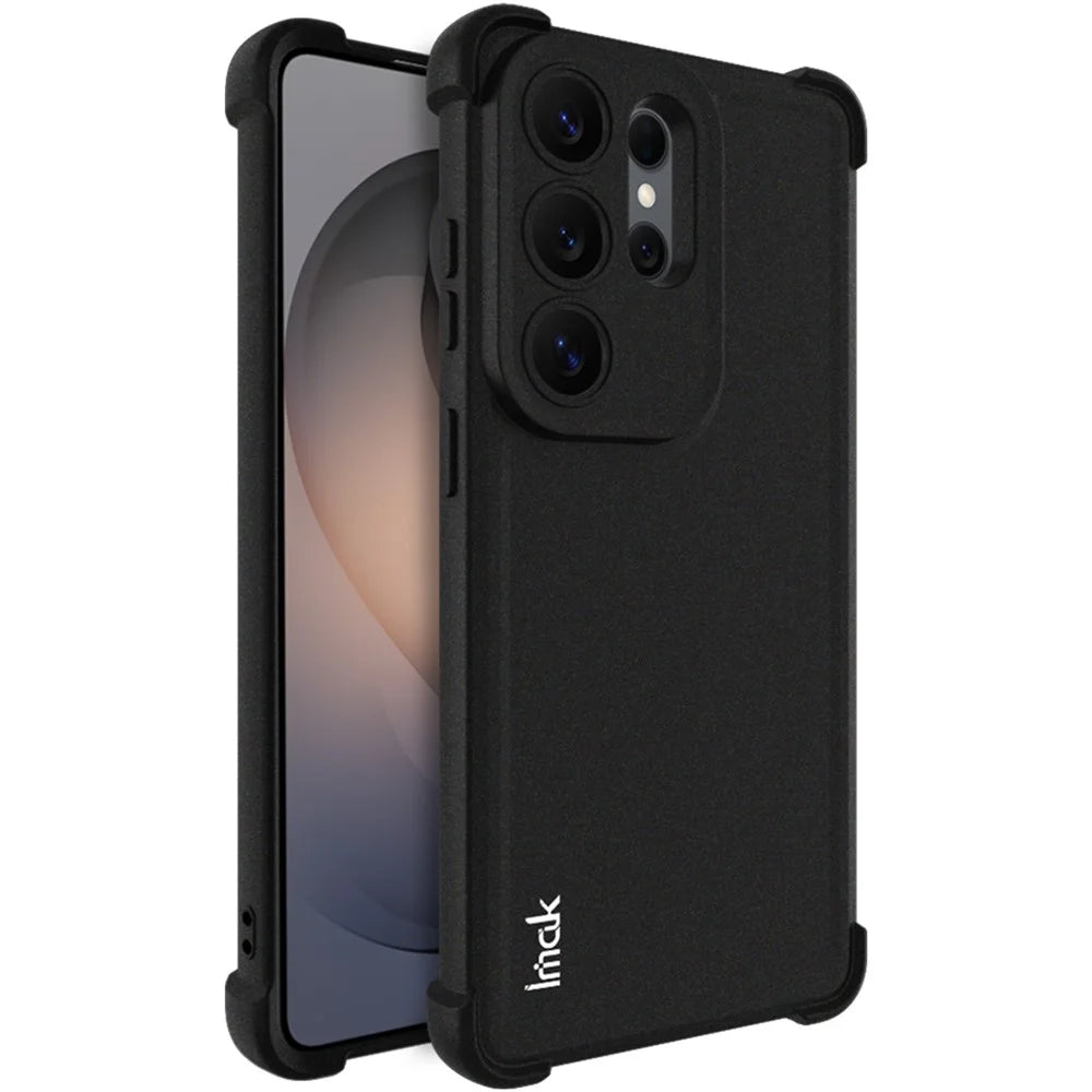 IMAK For Samsung Galaxy S26 Ultra Case TPU Phone Cover Airbag Shockproof Protection - Matte Black - 1