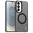 IMAK For Samsung Galaxy S26+ Magnetic Case Candy Color Anti Drop TPU + PET Back Cover - Black - 1