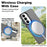 IMAK For Samsung Galaxy S26+ Magnetic Case Candy Color Anti Drop TPU + PET Back Cover - Black - 2