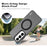 IMAK For Samsung Galaxy S26+ Magnetic Case Candy Color Anti Drop TPU + PET Back Cover - Black - 3