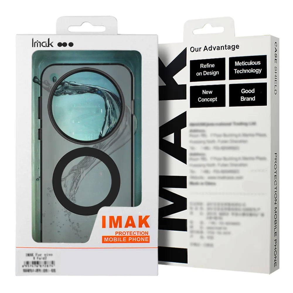 IMAK For Samsung Galaxy S26 Ultra Magnetic Case Candy Color Anti Drop TPU + PET Back Cover - Black - 6